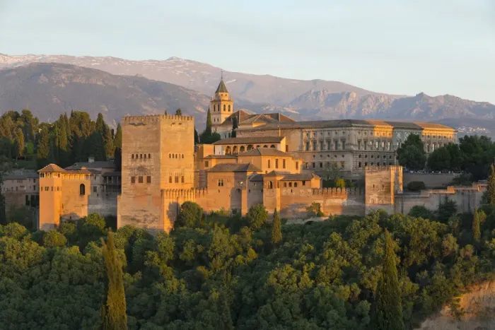 Framed Print : The Alhambra, UNESCO World Heritage Site, and Sierra Nevada mountains in evening Framed Print : The Alhambra, UNESCO World Heritage Site, and Sierra Nevada mountains in evening