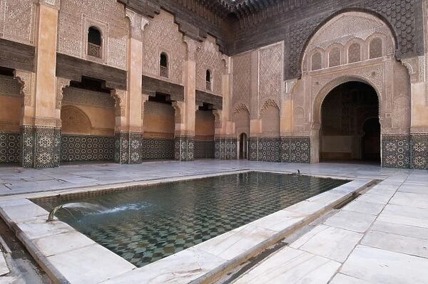 Ali Ben Youssef Medersa (Koranic School), UNESCO World Heritage Site, Marrakech
