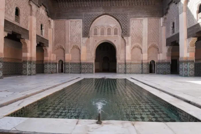 Framed Print : Ali Ben Youssef Medersa (Koranic School), UNESCO World Heritage Site, Marrakech Framed Print : Ali Ben Youssef Medersa (Koranic School), UNESCO World Heritage Site, Marrakech