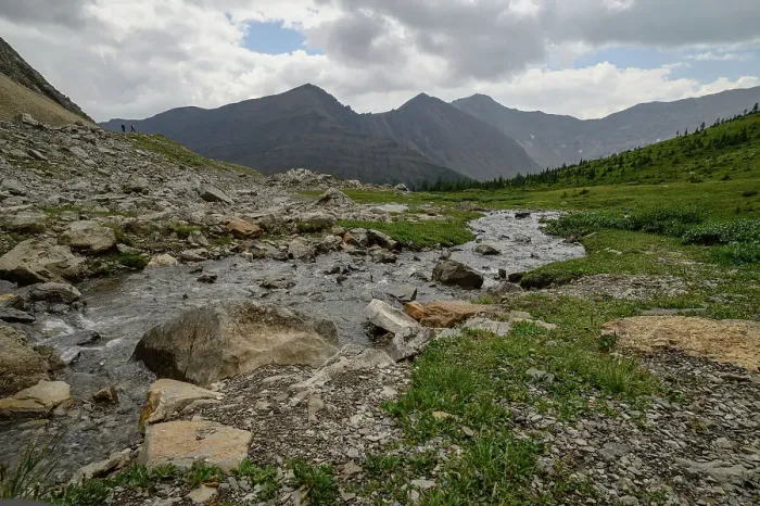 Framed Print : Alpine creek flowing through wildflower meadows along the Ptarmigan Cirque Trail in summer, Mount Arethusa, Kananaskis Country, Alberta, Canadian Rockies, Canada, North America Framed Print : Alpine creek flowing through wildflower meadows along the Ptarmigan Cirque Trail in summer, Mount Arethusa, Kananaskis Country, Alberta, Canadian Rockies, Canada, North America