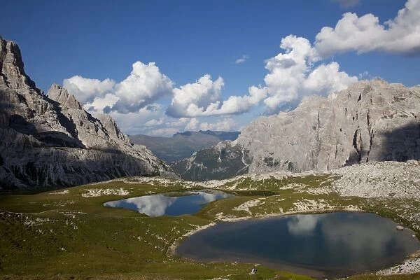 Alpine ponds, Dolomites, eastern Alps, Belluno province, Italy, Europe
