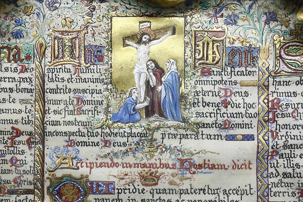 Altar book, Treasure Museum, Notre-Dame de Paris cathedral, Paris, France, Europe