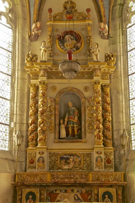 Framed Print : Altar with St. Peter and child inside St. Thegonnec church dating from the 16th and 17th centuries, St. Thegonnec, enclosure, Finistere, Brittany, France, Europe Framed Print : Altar with St. Peter and child inside St. Thegonnec church dating from the 16th and 17th centuries, St. Thegonnec, enclosure, Finistere, Brittany, France, Europe