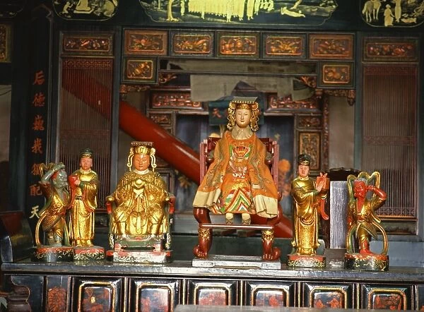 The altar in Tokong Cheng Hoon (Merciful Cloud) Temple, Melaka, Malaysia