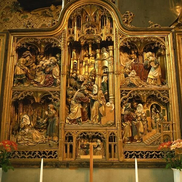 Altarpiece, Jagellonica Chapel, Uppsala Cathedral, Uppsala, Sweden, Scandinavia, Europe
