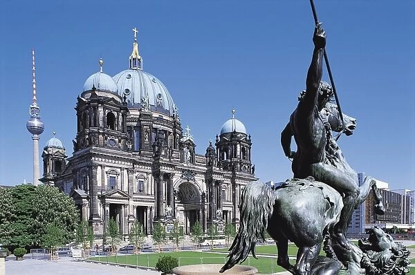 Altes Museum With Berlin Cathedral, Berlin, Germany