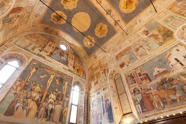 Altichieros frescoes in the St. Georges Oratory, Padua, Veneto, Italy, Europe
