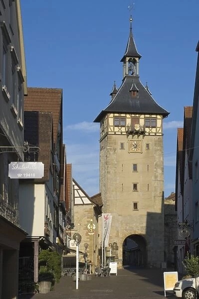 The Altstadt Gate to Marbach am Neckar, Baden-Wurttemberg, Germany, Europe