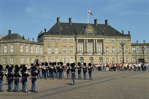 Amailienborg Palace, Copenhagen, Denmark, Scandinavia, Europe