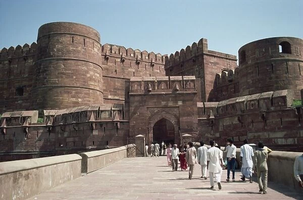 Amar Singhs Gate, Red Fort, UNESCO World Heritage Site, Agra, Uttar Pradesh state