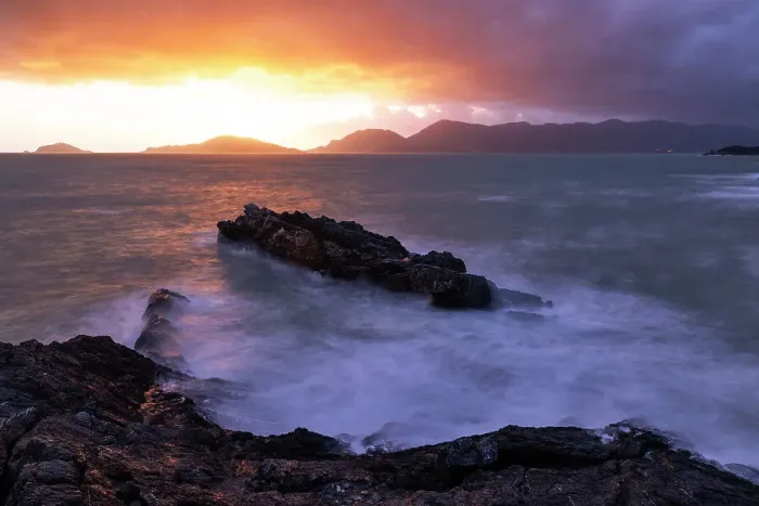 Framed Print : An amazing sunset captured along the Tellaro cliff during a winter day, Lerici, La Spezia province, Italy, Europe Framed Print : An amazing sunset captured along the Tellaro cliff during a winter day, Lerici, La Spezia province, Italy, Europe
