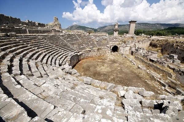 The amphitheatre at the Lycian site of Xanthos, UNESCO World Heritage Site