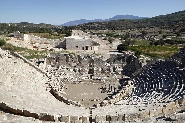 Amphitheatre and ruins, Patara, near Kalkan, Lycia, Antalya Province, Mediterranean Coast