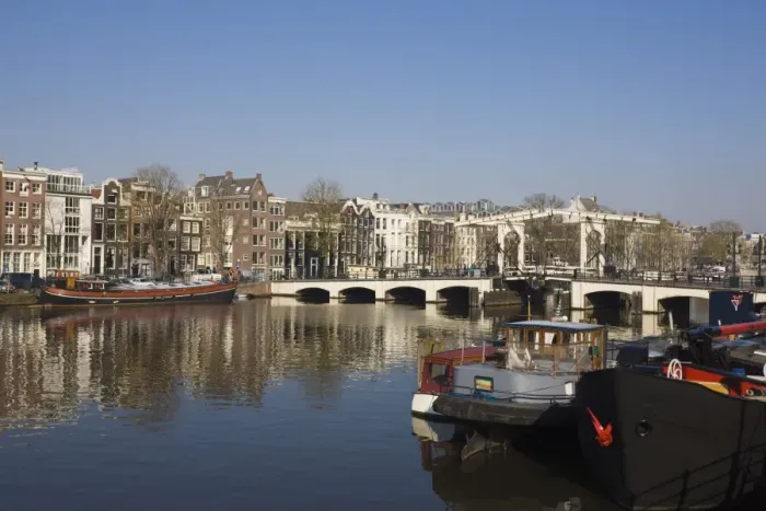 Framed Print : The Amstel River and Magere Bridge, Amsterdam, Netherlands, Europe Framed Print : The Amstel River and Magere Bridge, Amsterdam, Netherlands, Europe