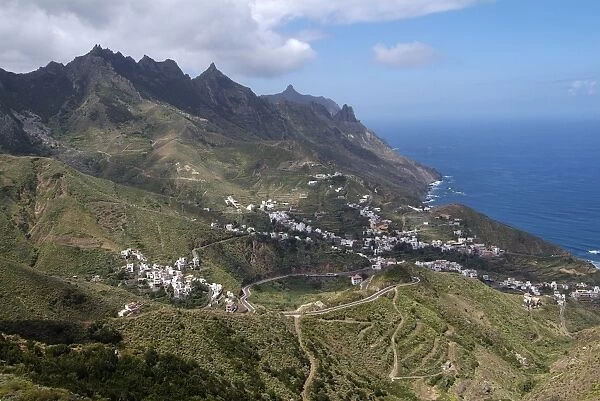 Anaga Mountains and Almaciga, Tenerife, Canary Islands, Spain, Atlantic, Europe
