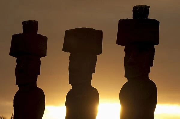 Anakena, Rapa Nui (Easter Island), UNESCO World Heritage Site, Chile, South America