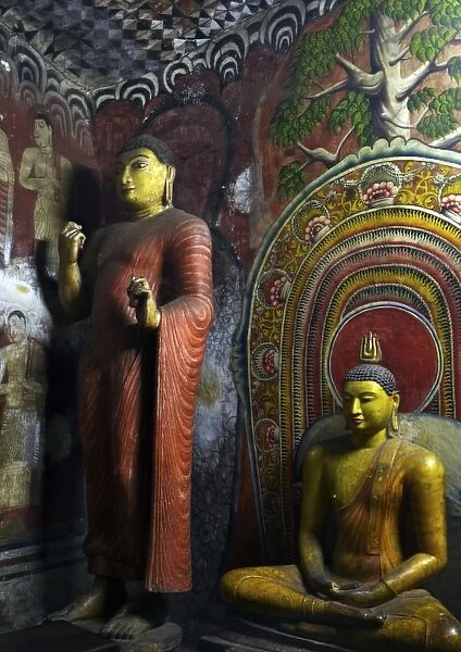 Ananda, Buddhas favorite student, Cave of the Divine King, Dambulla Cave Temple, UNESCO, World Heritage Site Sri Lanka, Asia