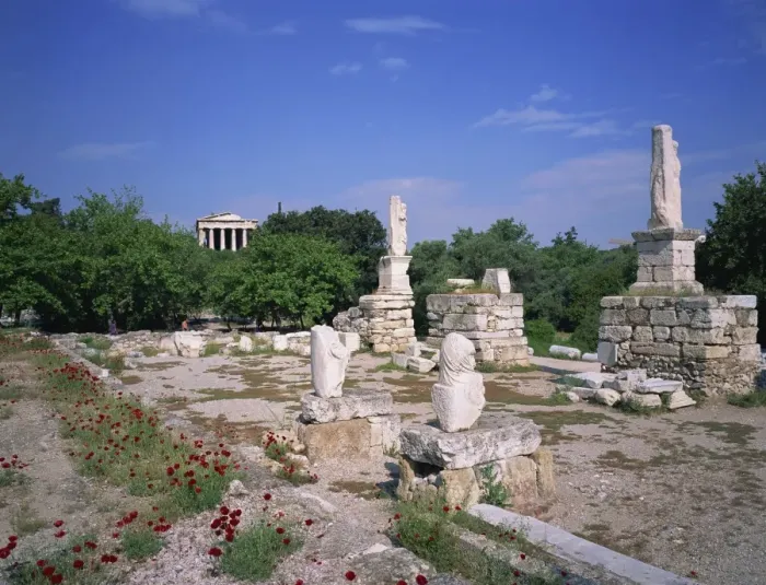Framed Print : Ancient Agora with temple of Hephaestos Framed Print : Ancient Agora with temple of Hephaestos