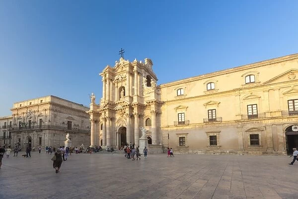 The ancient baroque facade of Cattedrale di San Nicola di Mira, Noto, UNESCO World Heritage Site