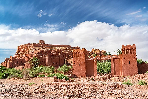 Ancient buildings in the ksar of Ait Ben Haddou, UNESCO World Heritage Site, Ouarzazate province, Morocco, North Africa, Africa