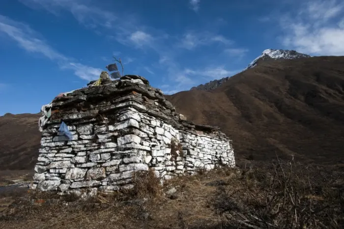 Framed Print : An ancient chorten along the Laya-Gasa trekking route near Jangothang, Bhutan, Himalayas Framed Print : An ancient chorten along the Laya-Gasa trekking route near Jangothang, Bhutan, Himalayas