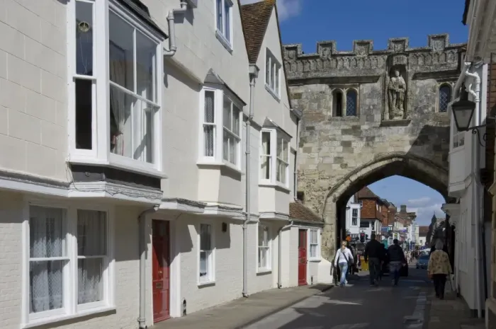Framed Print : Ancient city gate, Salisbury, Wiltshire, England, United Kingdom, Europe Framed Print : Ancient city gate, Salisbury, Wiltshire, England, United Kingdom, Europe