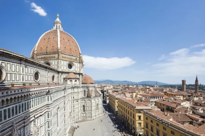Framed Print : The ancient Duomo di Firenze built with polychrome marble panels and Brunelleschis Dome Framed Print : The ancient Duomo di Firenze built with polychrome marble panels and Brunelleschis Dome