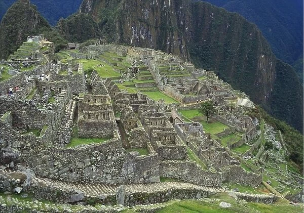 Ancient Incan Ruins of Machu Picchu, Peru
