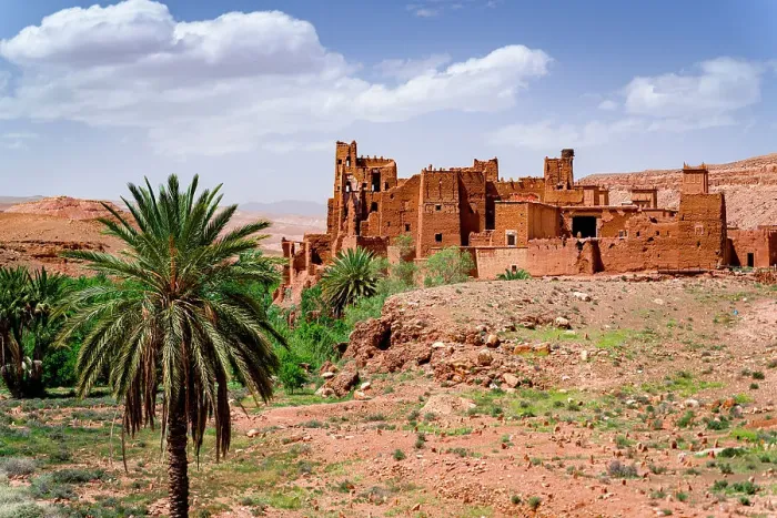 Framed Print : Ancient kasbah surrounded by palm trees, Ounila Valley, Atlas mountains, Ouarzazate province, Morocco, North Africa, Africa Framed Print : Ancient kasbah surrounded by palm trees, Ounila Valley, Atlas mountains, Ouarzazate province, Morocco, North Africa, Africa