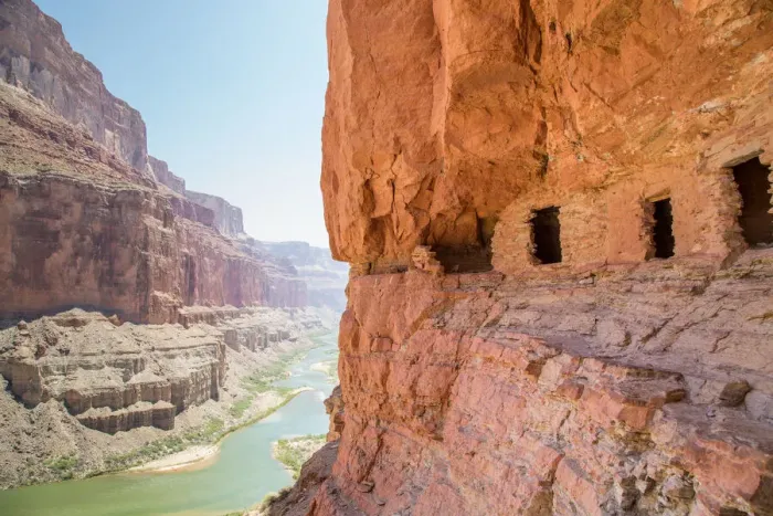 Framed Print : Ancient Nankoweap granary high above the Colorado River through the Grand Canyon Framed Print : Ancient Nankoweap granary high above the Colorado River through the Grand Canyon
