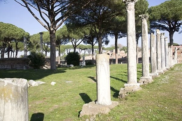 Ancient Ostia, the Roman port, Rome, Lazio, Italy, Europe