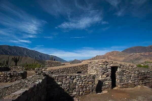 One of the ancient pre-Inca houses at Pucara de Tilcara, Jujuy Province, Argentina