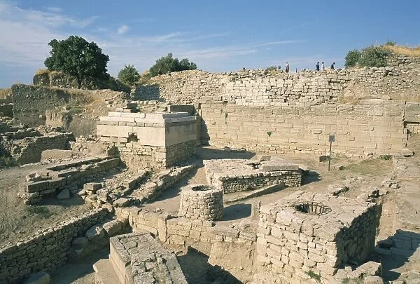 Ancient ruins at archaeological site