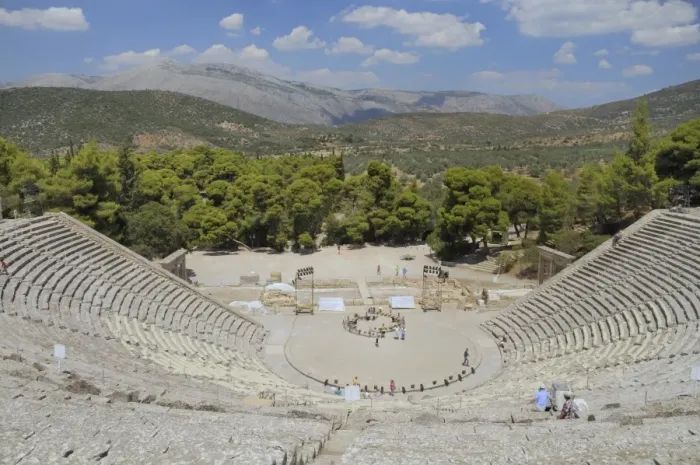 Framed Print : Ancient theatre of Epidaurus (Epidavros), Argolis, Peloponnese, Greece, Europe Framed Print : Ancient theatre of Epidaurus (Epidavros), Argolis, Peloponnese, Greece, Europe
