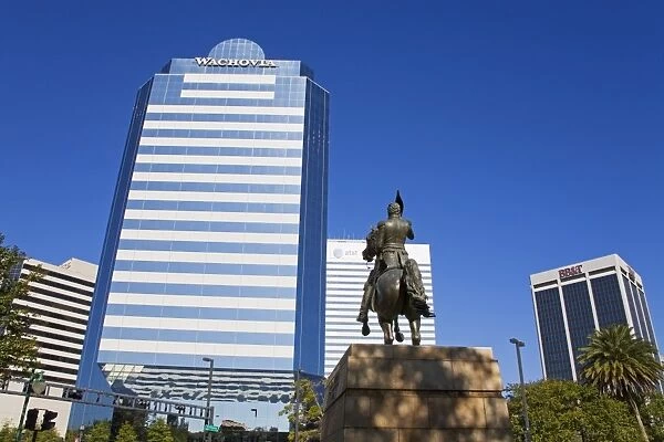 Andrew Jackson statue, Jacksonville, Florida, United States of America, North America