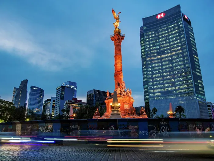 Framed Print : Angel of Independence at dusk, Paseo de la Reforma, Mexico City, Mexico Framed Print : Angel of Independence at dusk, Paseo de la Reforma, Mexico City, Mexico