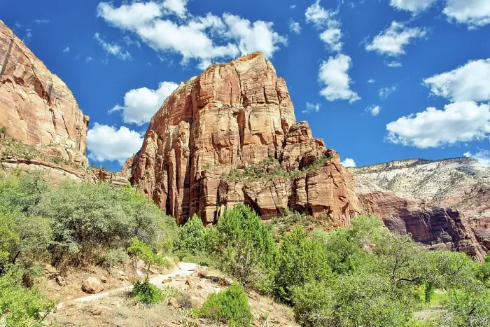 Framed Print : Angel's Landing, a 1500 ft high rock formation, Zion National Park, Utah, United States of America Framed Print : Angel's Landing, a 1500 ft high rock formation, Zion National Park, Utah, United States of America
