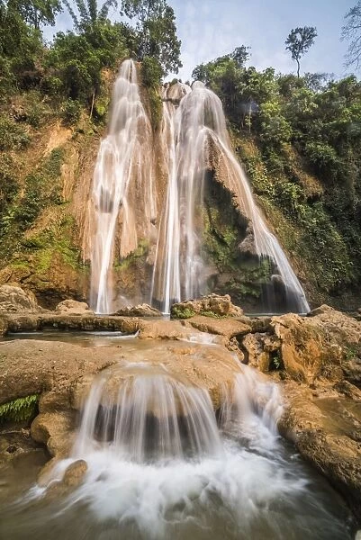 Anisakan Falls, a waterfall near Pyin Oo Lwin (Pyin U Lwin), Mandalay Region, Myanmar (Burma)