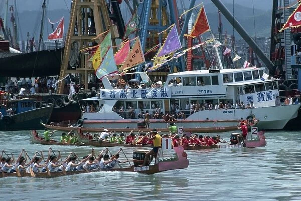 Annual boat races, Hong Kong, China, Asia