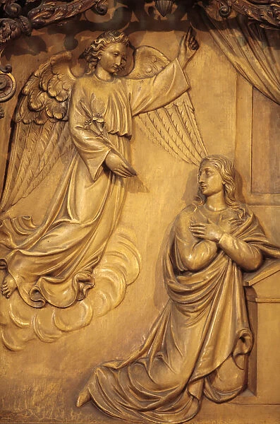 The Annunciation, church reredos, Sainte-Marie des Batignolles church, Paris, France