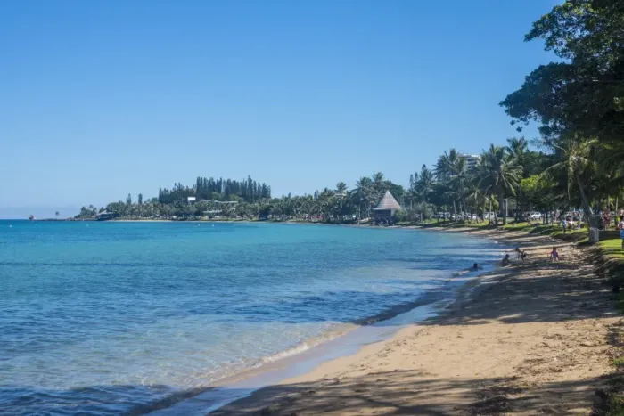 Framed Print : Anse Vata beach, Noumea, New Caledonia, Pacific Framed Print : Anse Vata beach, Noumea, New Caledonia, Pacific