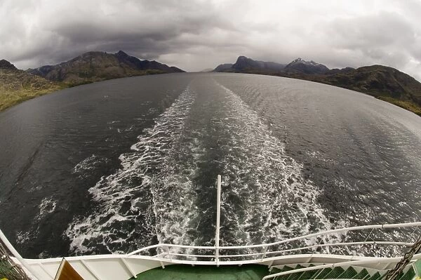 Antarctic Dream ship, Beagle Channel, Tierra del Fuego, Patagonia, Chile, South America