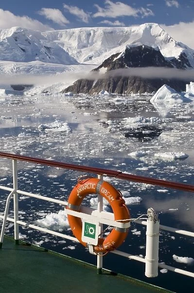 Antarctic Dream ship, Gerlache Strait, Antarctic Peninsula, Antarctica, Polar Regions