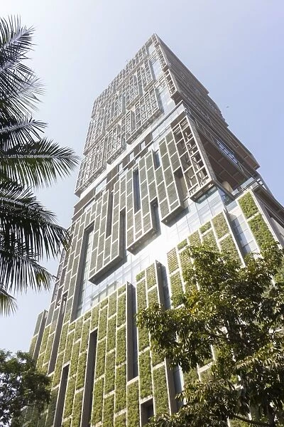 Antilia, the Ambani building, most expensive private property in the world, Mumbai, Maharashtra, India, Asia