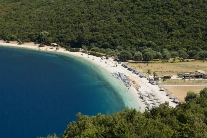 Framed Print : Antisamos Beach near Sami Framed Print : Antisamos Beach near Sami