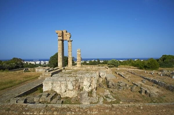 Apollo Temple, Acropolis, Rhodes City, Rhodes, Dodecanese, Greek Islands, Greece, Europe