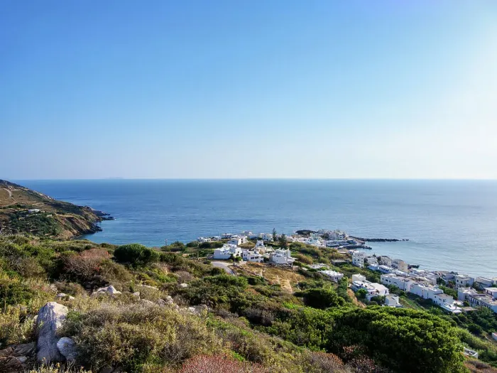 Framed Print : Apollonas Village, elevated view, Naxos Island, Cyclades, Greek Islands, Greece, Europe Framed Print : Apollonas Village, elevated view, Naxos Island, Cyclades, Greek Islands, Greece, Europe