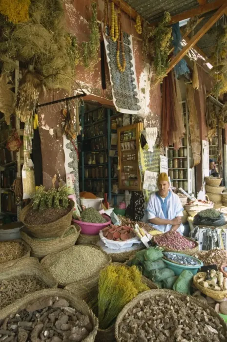 Framed Print : Apothecary stall in Rahba Kedima Framed Print : Apothecary stall in Rahba Kedima