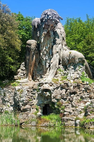 The Appennine Colossus by Giambologna, Villa di Pratolino, Vaglia, Firenze Province