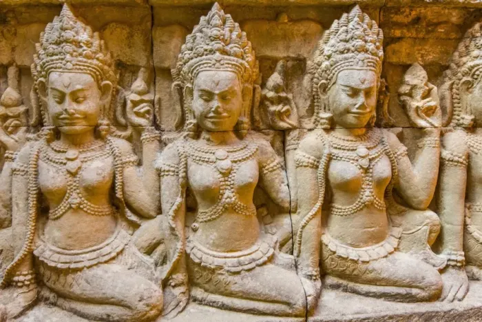 Framed Print : Apsara carvings in the Leper King Terrace in Angkor Thom, Angkor, UNESCO World Heritage Site, Siem Reap Province, Cambodia, Indochina, Southeast Asia, Asia Framed Print : Apsara carvings in the Leper King Terrace in Angkor Thom, Angkor, UNESCO World Heritage Site, Siem Reap Province, Cambodia, Indochina, Southeast Asia, Asia